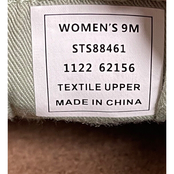 Sperry Women's Crest Vibe Baja Sneakers Size 9 Light Green Canvas - Picture 14 of 15